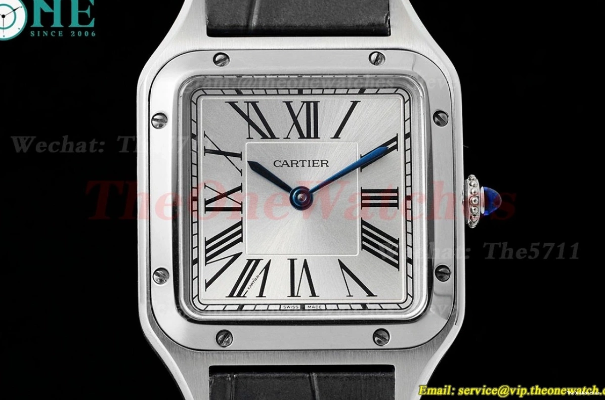 Quartz Grey Dumont Santos SS Dial AF LE Silver 0116